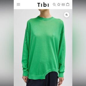 Tibi Crispy Sweater With Cut Out Detail